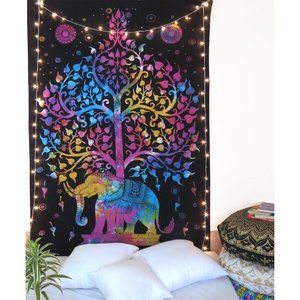 Wall Hanging Elephant Multi Living Room Tapestry
